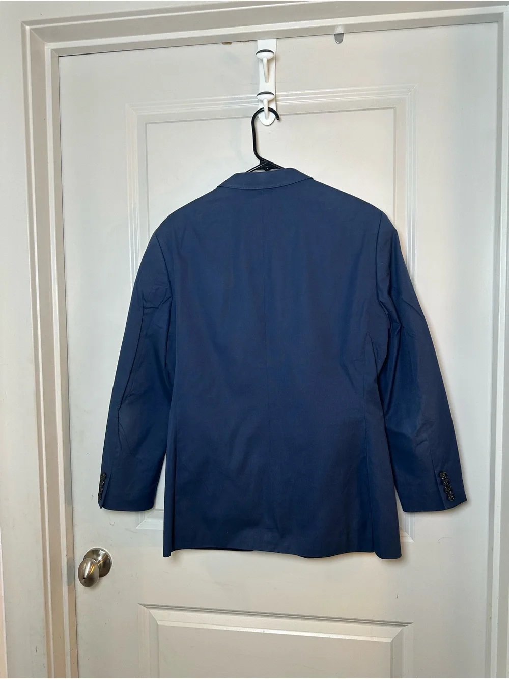 J Crew Ludlow Cotton Blue Mens 2 Button Blazer Sport Coat Jacket 40 S